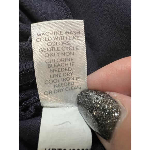 J.Jill | PONTE Slim Slit Leg Back Vent Pants Black Career Pull On- Size L Tall - Picture 5 of 7